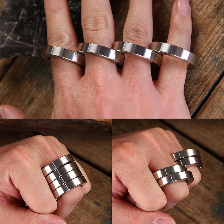 Folding Brass Knuckles 440C Stainless Steel - Image 6